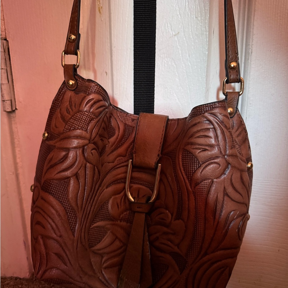 Elegant Brown Leather Women Bag